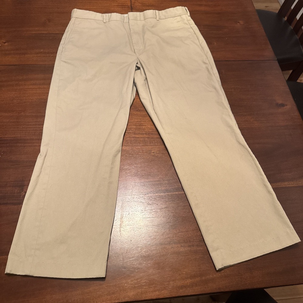 Vintage Knightsbridge Khaki Pants Men's 38x30‎ Made in USA Cotton Blend Trousers